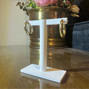 Silver clip Hoop Earrings